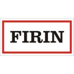 İzmir Serigrafi Fırın 2.6 mm PVC Uyarı Levhası 17 x 35 cm