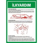 İzmir Serigrafi İlkyardım 2 2.6 mm PVC Uyarı Levhası 17,5 x 25 cm