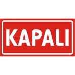 İzmir Serigrafi Kapalı 2.6 mm PVC Uyarı Levhası 17 x 35 cm
