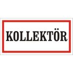İzmir Serigrafi Kollektör 2.6 mm PVC Uyarı Levhası 17 x 35 cm