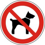 İzmir Serigrafi Köpek Giremez 30 cm 2.6 mm PVC Köpek Uyarı Levhası
