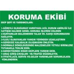 İzmir Serigrafi Koruma Ekibi 2.6 mm PVC Uyarı Levhası 25 x 35 cm