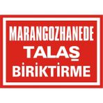 İzmir Serigrafi Marangozhanede Talaş Biriktirme 2.6 mm PVC Uyarı Levhası 35 x 50 cm