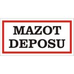 İzmir Serigrafi Mazot Deposu Galvaniz Uyarı Levhası 17 x 35 cm