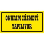 İzmir Serigrafi Onarım Hizmeti Yapılıyor 2.6 mm PVC Uyarı Levhası 17 x 35 cm