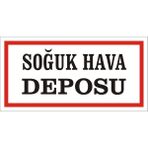 İzmir Serigrafi Soğuk Hava Deposu (Kendinden Yapışkanlı Etiket) 17 x 35 cm