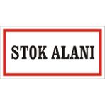 İzmir Serigrafi Stok Alanı 2.6 mm PVC Uyarı Levhası 17 x 35 cm