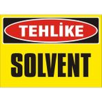 İzmir Serigrafi Tehlike Solvent Galvaniz Uyarı Levhası 35 x 50 cm