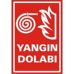 İzmir Serigrafi Yangın Dolabı 2.6 mm PVC Uyarı Levhası 17,5 x 25 cm