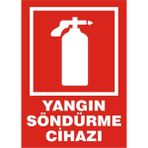 İzmir Serigrafi Yangın Söndürme Cihazı 2.6 mm PVC Uyarı Levhası 17,5 x 25 cm