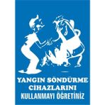İzmir Serigrafi Yangın Söndürme Cihazlarını Kullanmayı Öğretiniz Galvaniz Uyarı Levhası 17,5 x 25 cm