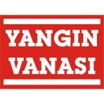 İzmir Serigrafi Yangın Vanası (Kendinden Yapışkanlı Etiket) 35 x 50 cm
