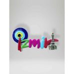 İZMİR Temalı Kabartmalı Polyester Magnet Buzdolabı Süsü 8,5cm x 4,5cm