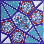 İznik Çini Karo CÇ-3 (20*20 Cm.) 5'li 1 Paket - Can Seramik