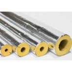Izocam Prefabrik Boru Izolasyonu Folyo Kaplı Camyünü Boru Izolasyonu 120CM (27MM / 3/4") - 27x120 - Alüminyum Gri