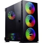 İzoly Cyperpunk AX6 4x A-RGB(14CM)Temperli Cam Kumandalı Full ATX Oyuncu Bilgisayar Kasası