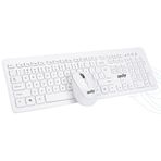 Izoly Km-6221 Beyaz Kablosuz Klavye Mouse Seti