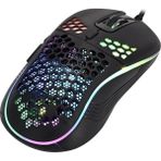 İZOLY M624 Gaming Oyuncu Mouse 6400dpi Kablolu RGB Aydınlatmalı Oyun İçin Tasarlandı - Siyah