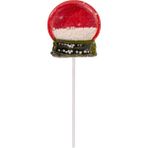 Izomalt Kar Küresi Lolipop – Yılbaşı Özel, Şeker Ilavesiz, Çilek Aromalı