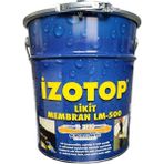 İzotop LM500 15 kg Siyah Likit Membran Beton Yüzeyler İçin Ekonomik ve Dayanıklı Çift Yönlü Uygulama