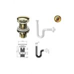 Izyapı Iz Yapı Pop-Pop Lavabo Sifonu ( Gold) Körük Dahil