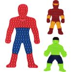 J-LEI28CM Stili 50 cm Büyük Boy Pop It Düğmeli Oyuncaklar Örümcek Adam Demir Adam Hulk Itme Baloncuk Sarıcı Spotify Premium Fidget Duyusal Anti- Oyuncakları (Yurt Dışından) - Renkli