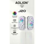 J20 Hall Efect Kablosuz Oyun Kolu-Sağ/sol Ikili Set- Switch/pc Uyumlu - Beyaz