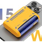 J31 10.000 Mah 20W Pd Magsafe Powerbank - Turuncu Nemere - Renkli