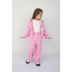 Jabber Gabardin Ceket T-Shirt Pantolon 3lü Takım - 4 - 5 Yaş - Pembe