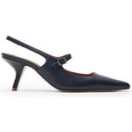 Jabotter %100 Deri Lacivert Kadın Stiletto Louvre Deri Stiletto