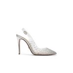 Jabotter Clara Deri 10 Cm Stiletto,Şeffaf Lame Taşlı 35