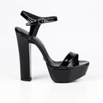Jabotter Dasha Siyah Rugan 14 cm Platform Topuklu Ayakkabı
