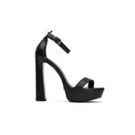 Jabotter Desire Siyah Deri 14 cm Platform Topuklu Ayakkabı