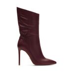 Jabotter Lena Deri 10 Cm Topuklu Bot,Bordo 38