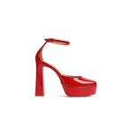 Jabotter Monroe Rugan 12 Cm Platform Topuklu Ayakkabı,Kırmızı 35
