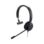 Jabra Evolve 20 Mono Headset - Pasif Gürültü Önleyici VoIP Softphone için Microsoft Sertifikalı Kulaklık - USB-C/A - Siyah