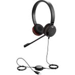 Jabra Evolve 30 Iı Ms Stereo Kulaklık - Kırmızı - Siyah