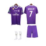 jabuka Real Madrid 2017 Cardiff Şampiyonlar Ligi Finali CRİSTİANO RONALDO Çocuk Forması 4'lü (ARMALI SET)