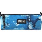 Jacbag Bıg Roll-Silindir Tip Kalem Kutusu - Mavi - Beyaz