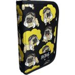Jacbag Cover -Sert Kapaklı Lastikli Kalem Kutusu - Antrasit - Neon Sarı