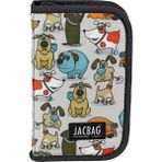Jacbag Cover -Sert Kapaklı Lastikli Kalem Kutusu - Beyaz - Turuncu