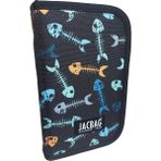 Jacbag Cover -Sert Kapaklı Lastikli Kalem Kutusu - Mavi - Gri