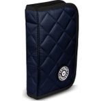 Jacbag Cover Soft-Sert Kapaklı Ayraçlı Kapitone Kalem Kutusu - 1 Adet - Lacivert