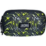 Jacbag Double Cover -Çift Kapaklı Kalem Kutusu - Açık Sarı - Siyah