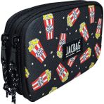 Jacbag Double Cover -Çift Kapaklı Kalem Kutusu - Kırmızı - Sarı