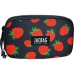 Jacbag Double Cover -Çift Kapaklı Kalem Kutusu - Kırmızı - Yeşil