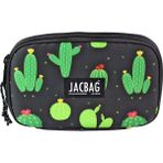 Jacbag Double Cover -Çift Kapaklı Kalem Kutusu - Siyah - Yeşil