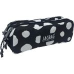 Jacbag Dual Pouch-İki Bölmeli Kalem Kutusu - Beyaz - Siyah