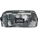 Jacbag Dual Pouch-Iki Bölmeli Kalem Kutusu - Gri - Beyaz