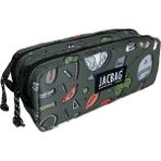 Jacbag Dual Pouch-İki Bölmeli Kalem Kutusu - Gri - Turuncu